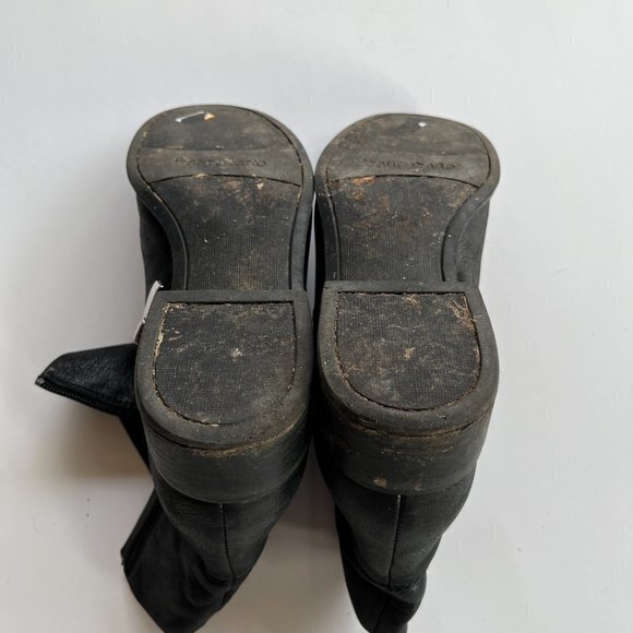 FRANCO SARTO BLACK LEATHER ANKLE BOOTS BOOTIES WOMENS SIZE 9.5M - Picture 7 of 7